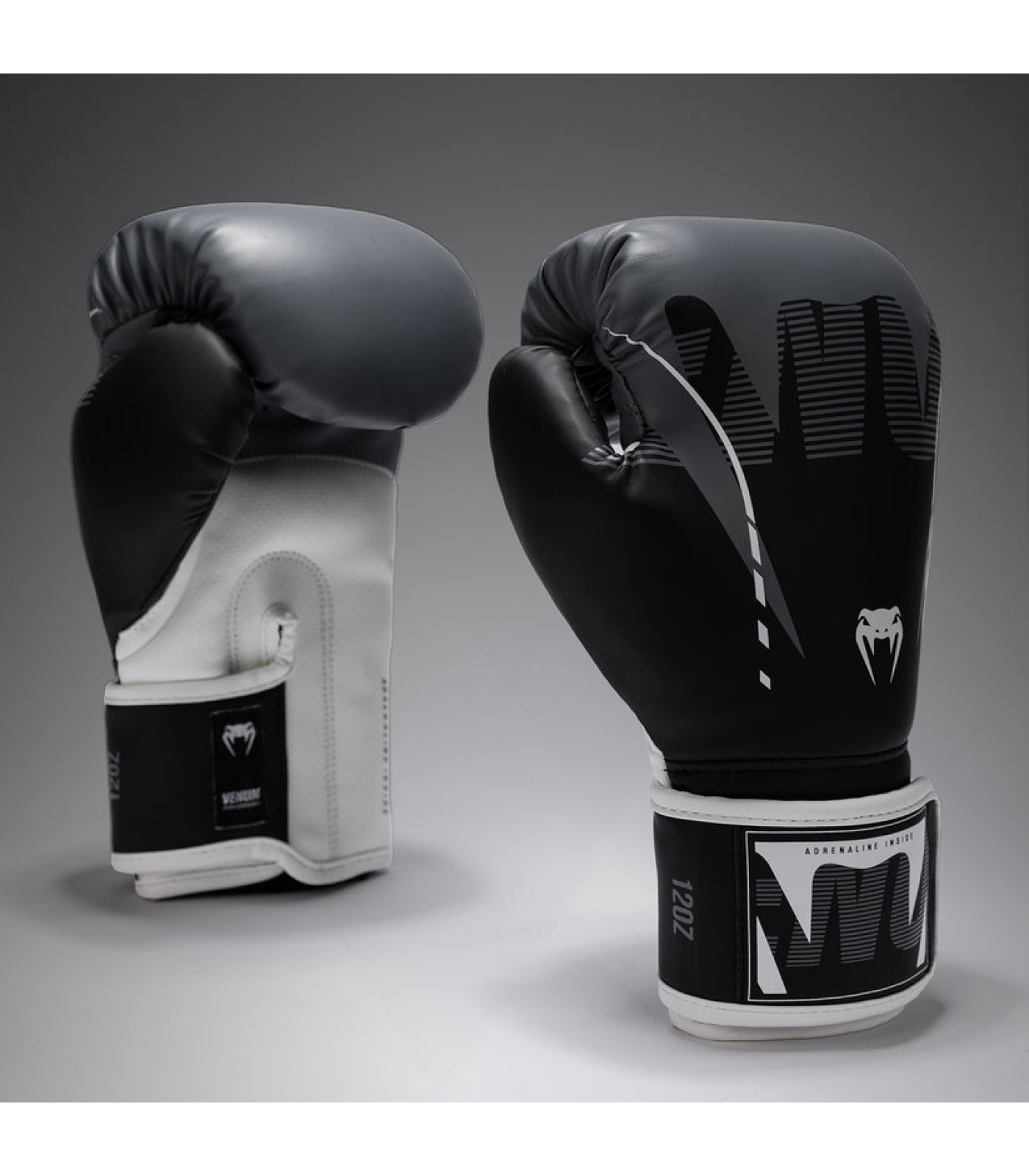 Боксови Ръкавици - Venum Adrenaline Boxing Gloves - Black/Gray​